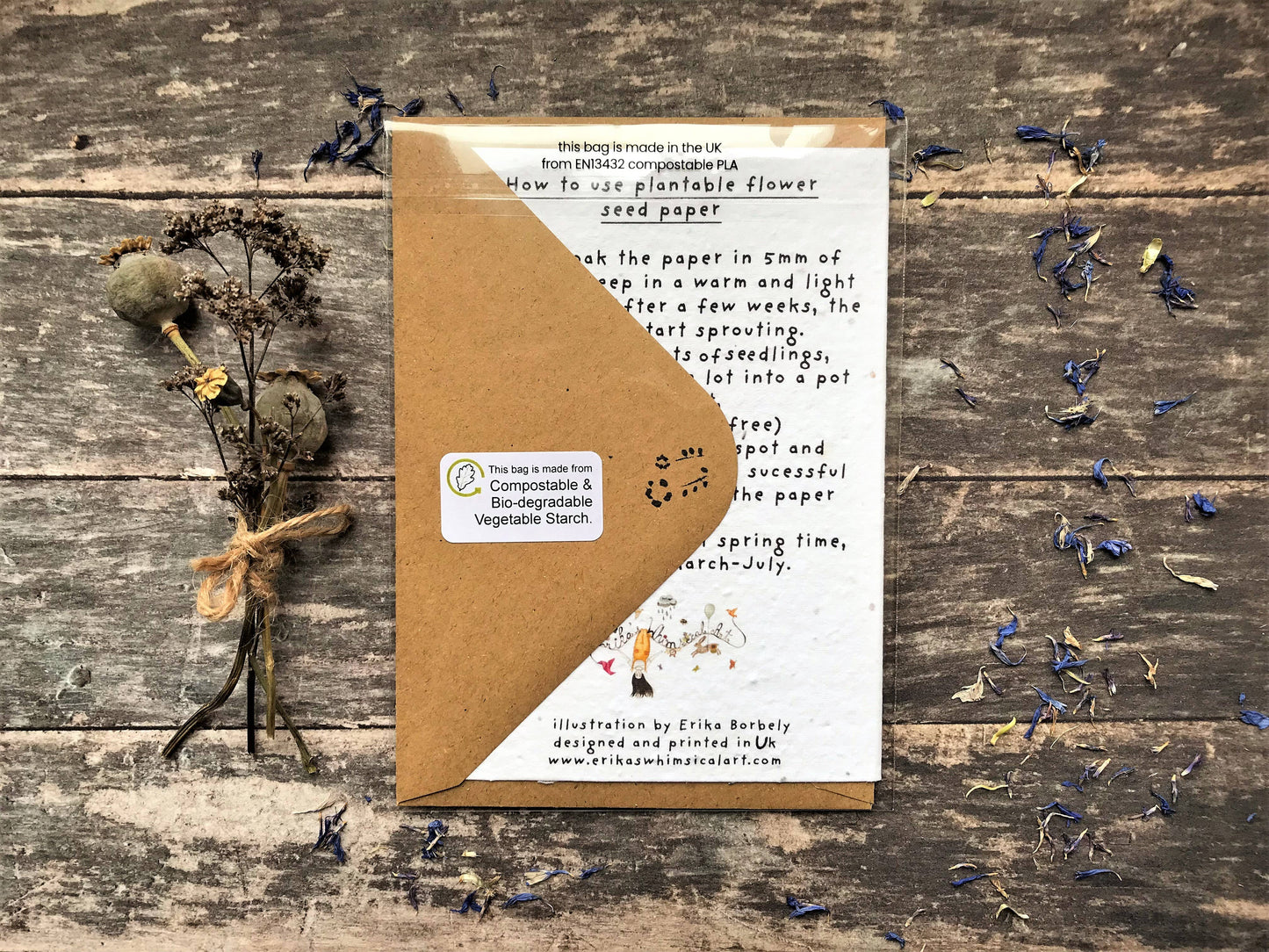 Plantable Seed Paper Happy Birthday Mum Card