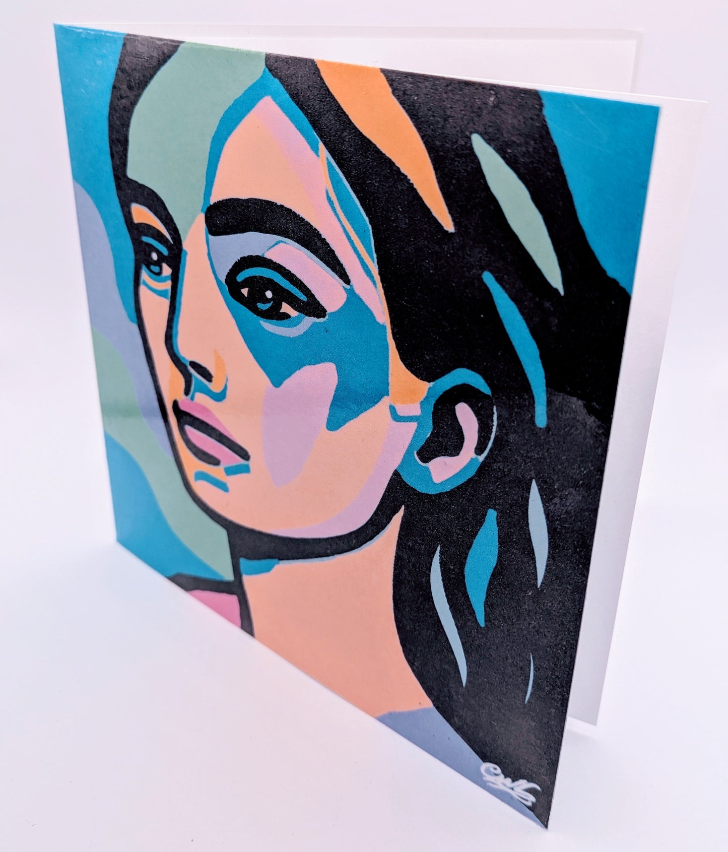 Her Still Light - Original Framed Painting (20cm x 20cm) with Greeting Card & Gift Box