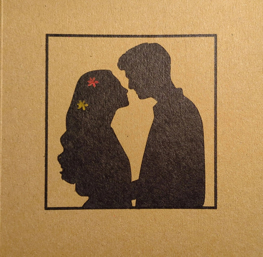 How To Draw a Silhouette of Two Lovers