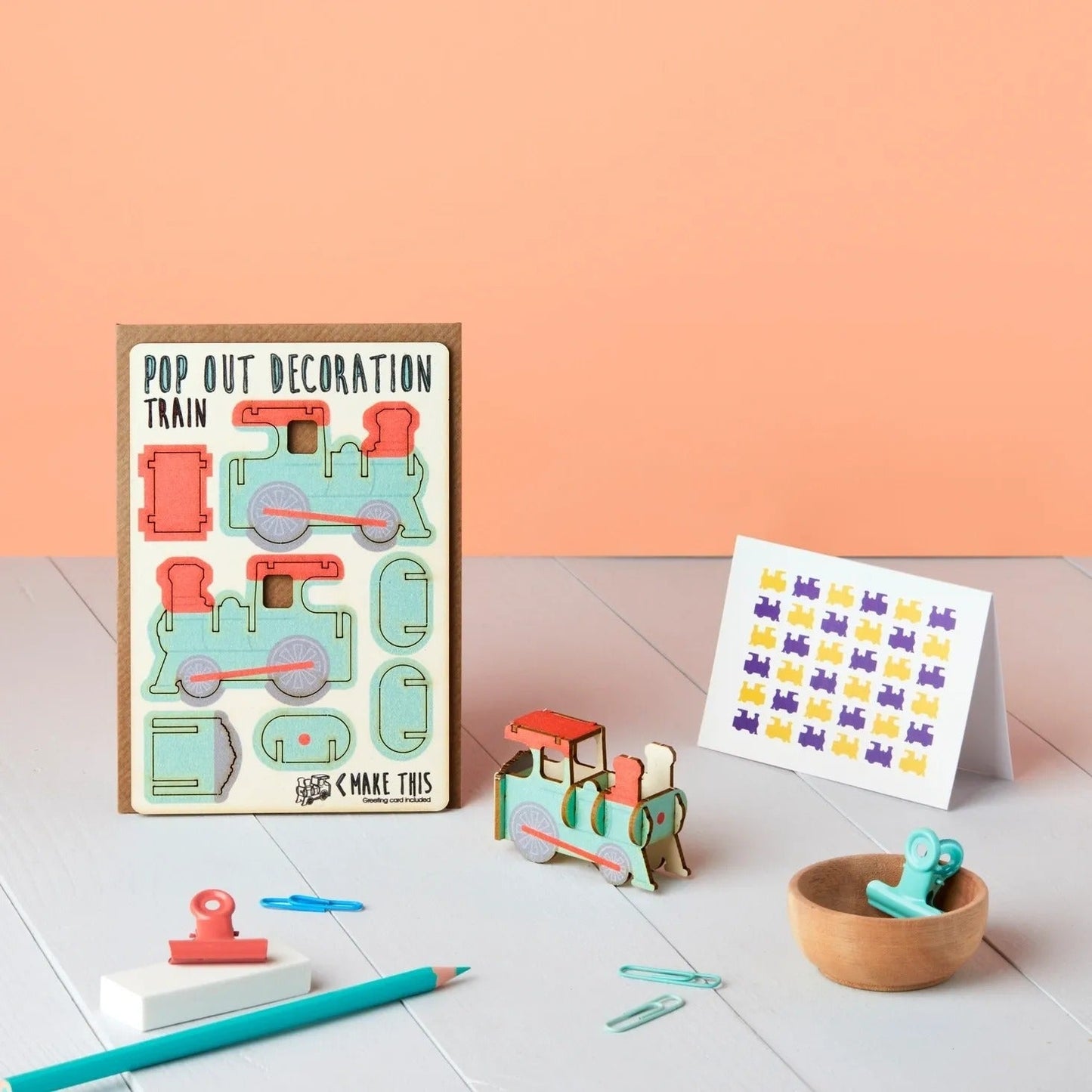 Pop Out Train Greeting Card