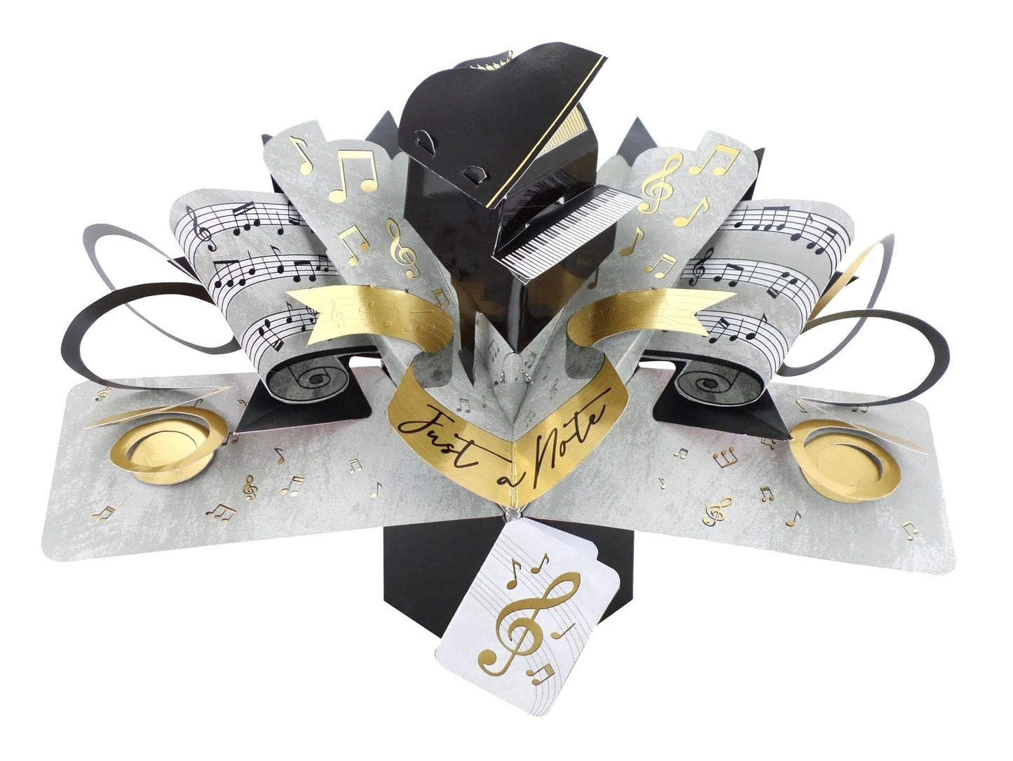 Piano, Music - Pop-Up Greeting Card