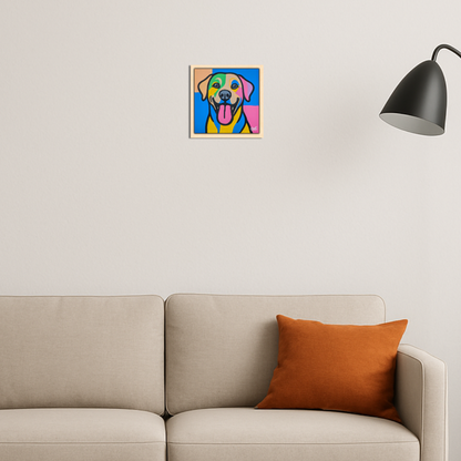 A Lick of Colour - Original Framed Painting (20cm x 20cm) with Greeting Card & Gift Box