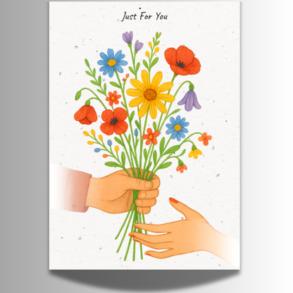 Plantable Seed Card – Just For You [Blank inside]
