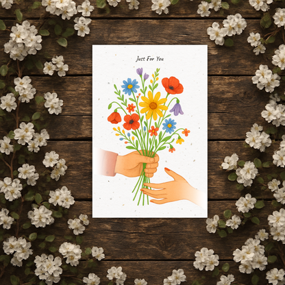 Plantable Seed Card – Just For You [Blank inside]