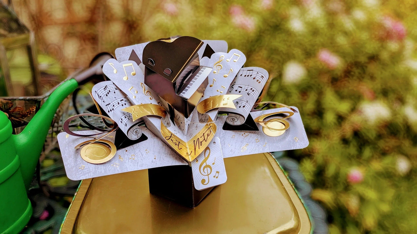 Piano, Music - Pop-Up Greeting Card