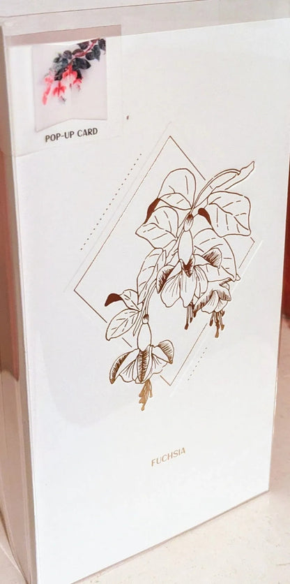 Fuchsia 3D Pop Up Greeting Card