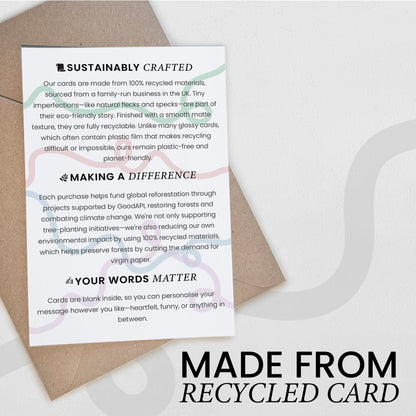 Birthday Card For Him or Her Of A Tortoiseshell Cat Illustration For Him or Her Birthday Gift