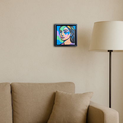 Her Still Light - Original Framed Painting (20cm x 20cm) with Greeting Card & Gift Box